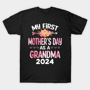 My first Mother's day as a grandma 2024  Mother's Day T-Shirt